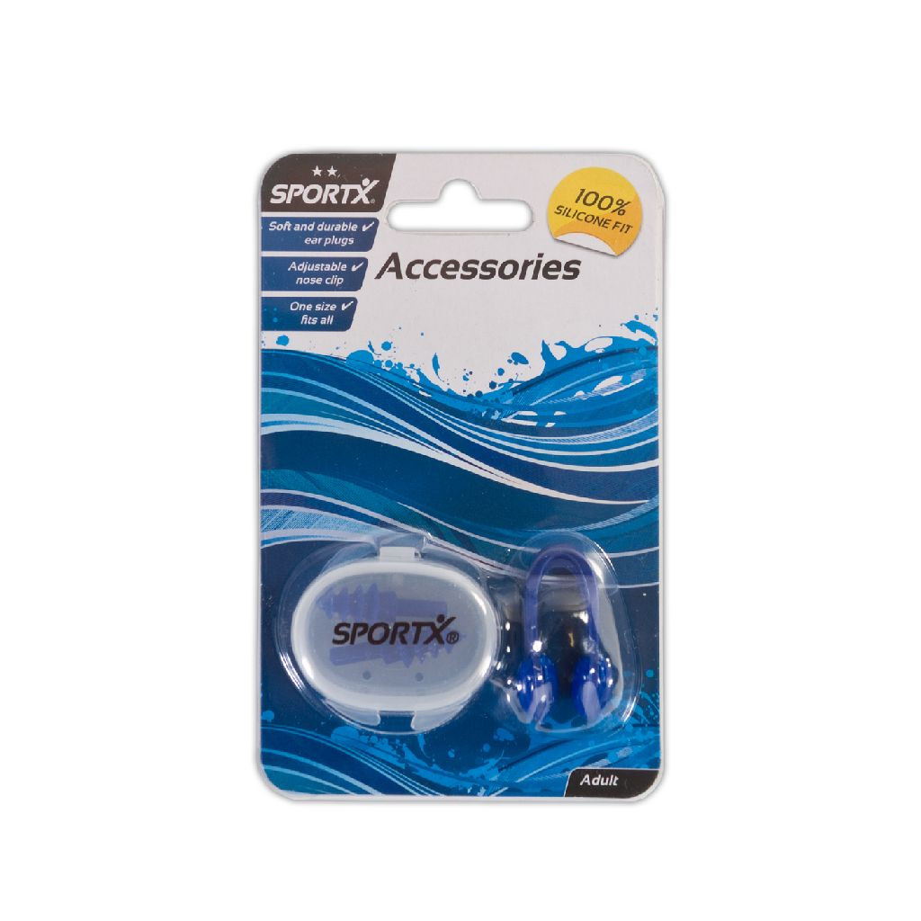 SportX Neusclip en Oordopjes - Volwassenen