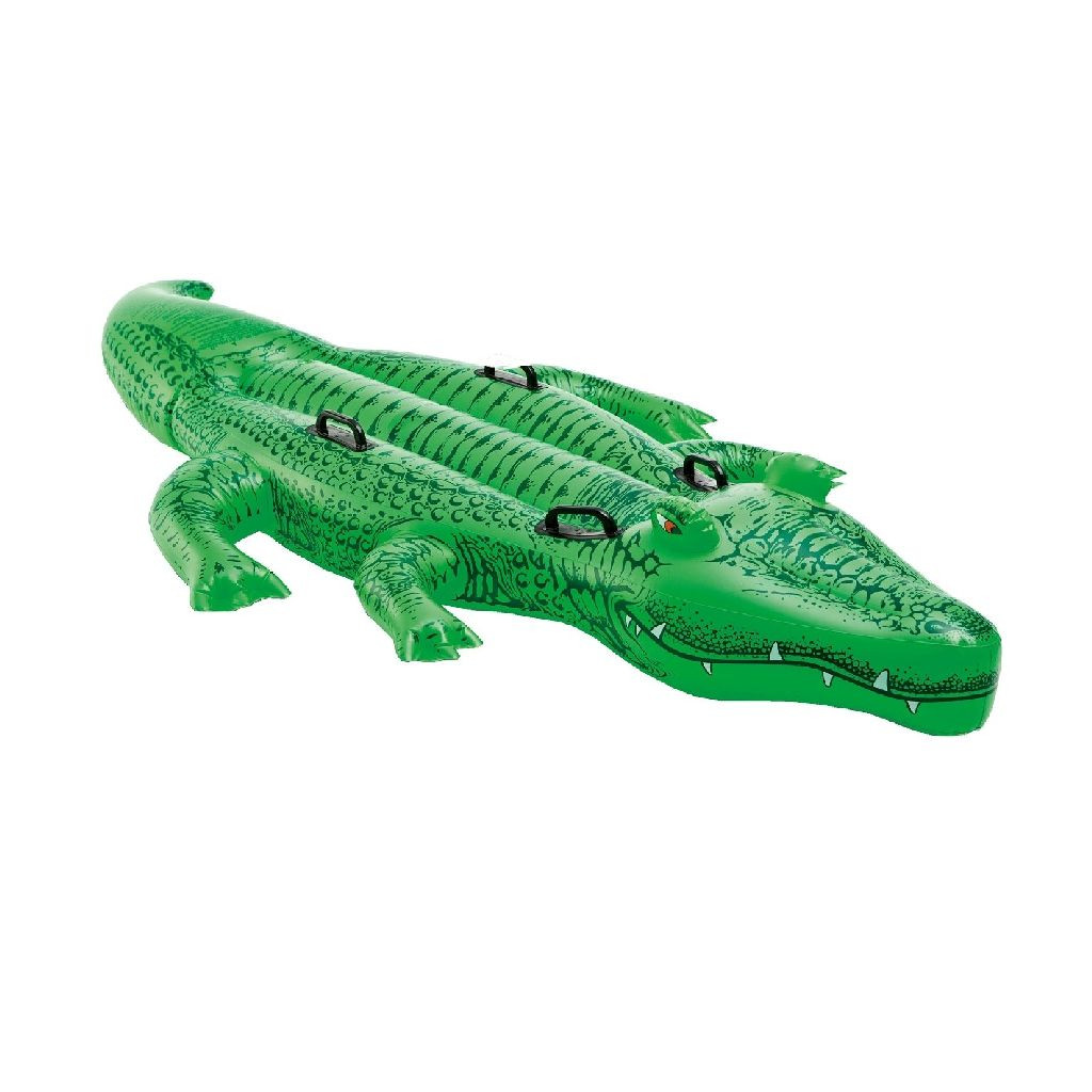 Intex Krokodil - Giant - 203 x 114 cm - Ride-On