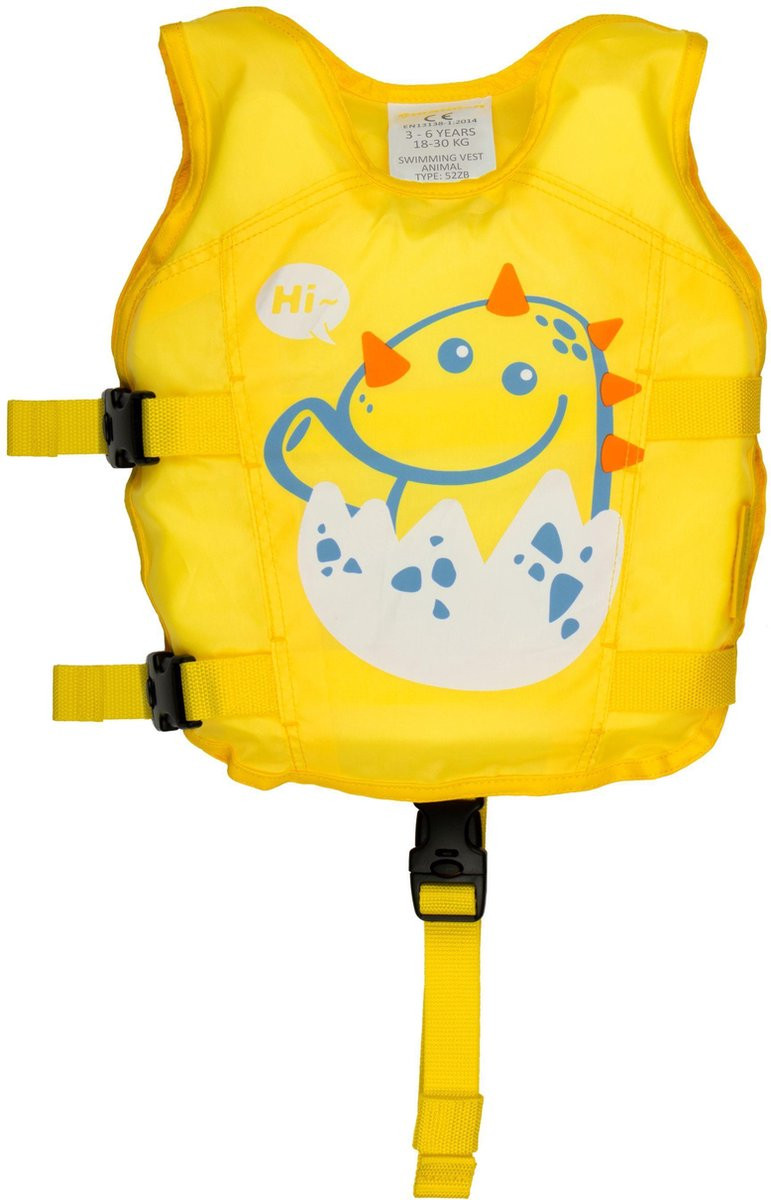 Waimea Zwemvest Dier - Geel - Draak -  3-6 Jaar - 18-30 kg 