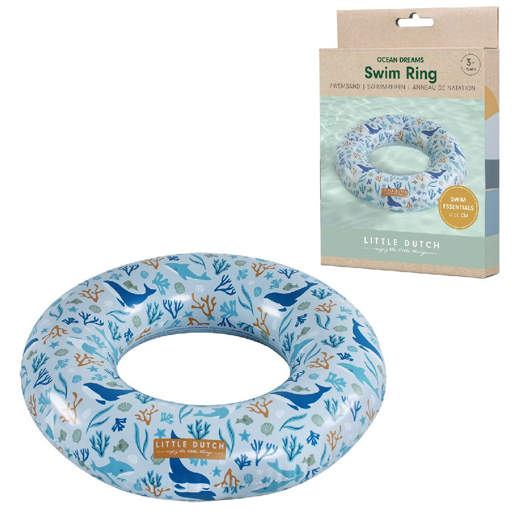Little Dutch Ocean Dreams Zwemring Blauw 50cm - Strand Speelgoed