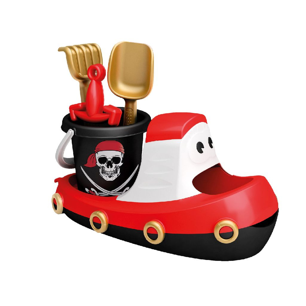 Strandset In Boot - 38 cm - 5-delig